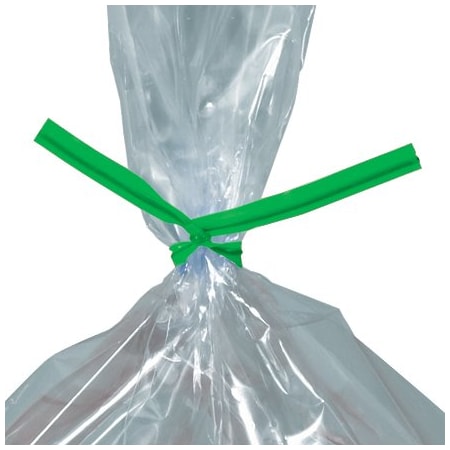 Bsc Preferred 5 x 5/32'' Green Plastic Twist Ties, 2000PK BUY00025758